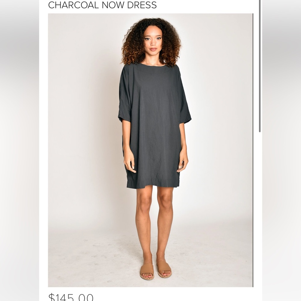 UZI NYC Charcoal NOW dress